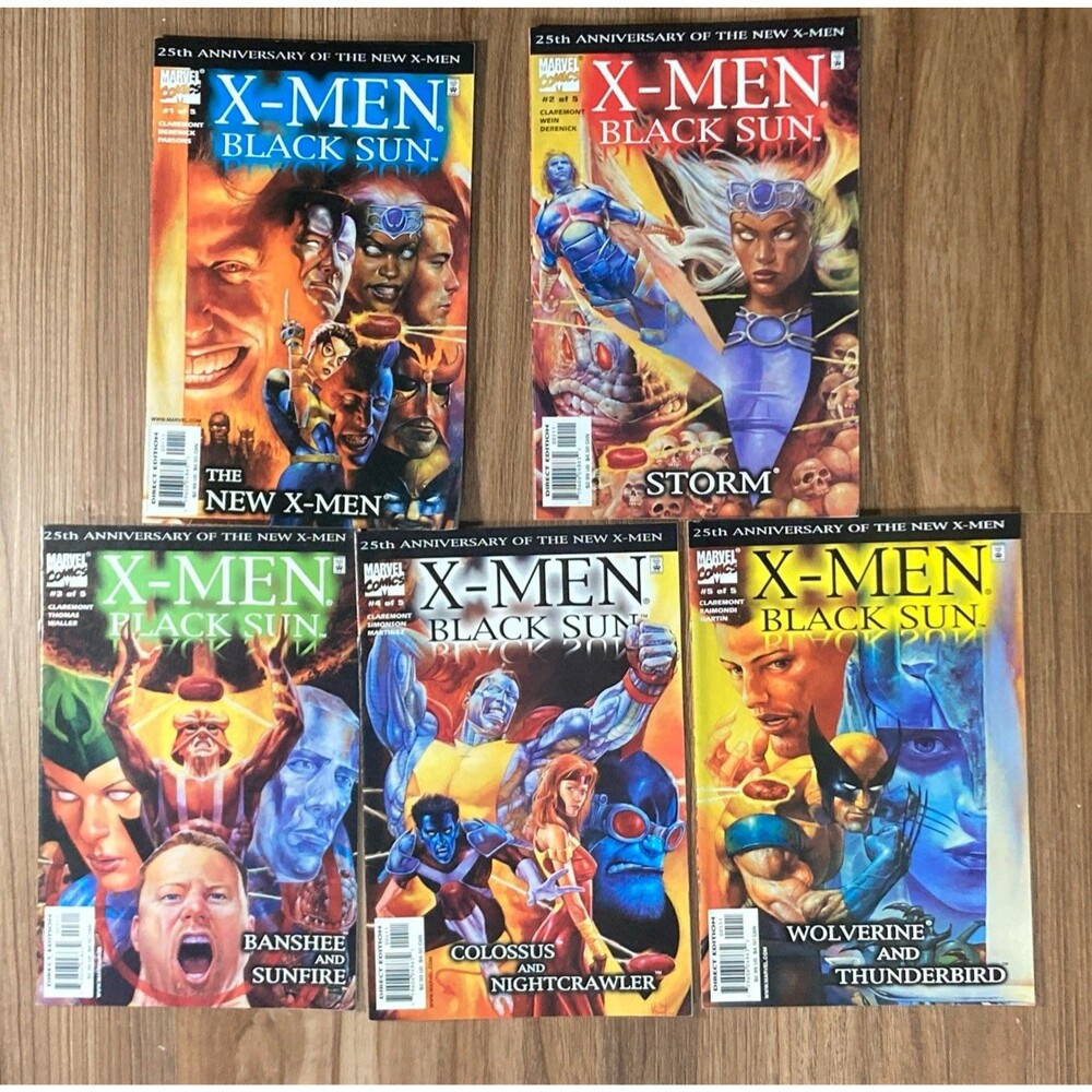 X-Men: Black Sun No 1-5 Complete (2000) Marvel Comic Book Set Lot Doomsday